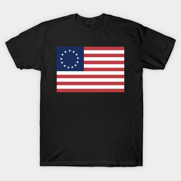 Betsy Ross flag T-Shirt by zeevana